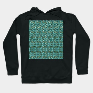 Geometic Blue Diamond Print Hoodie